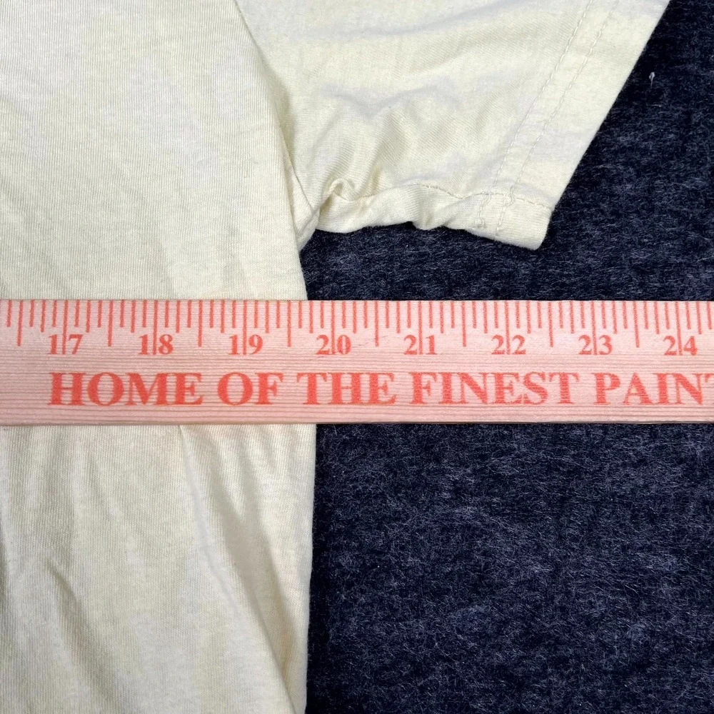 State & Local‎ T Shirt Mens Large Beige Texas Surf Van Graphic Print Crew Neck